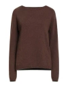 Maliparmi Malìparmi Woman Sweater Brown Size L Viscose, Polyamide, Merino Wool, Cashmere In Brown