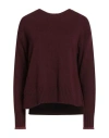 Maliparmi Malìparmi Woman Sweater Burgundy Size L Wool, Viscose, Polyamide, Mohair Wool, Acrylic In Burgundy