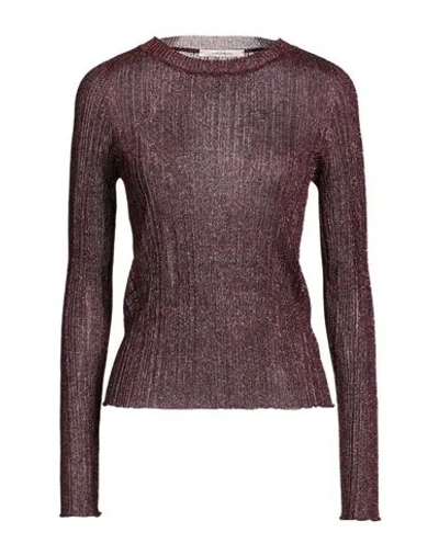 Maliparmi Malìparmi Woman Sweater Dark Purple Size M Viscose, Polyester, Lurex