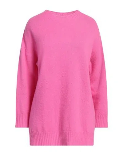 Maliparmi Malìparmi Woman Sweater Fuchsia Size M Merino Wool, Cashmere In Pink