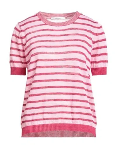 Maliparmi Malìparmi Woman Sweater Garnet Size M Linen, Polyester, Viscose, Lurex In Multi