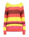 Maliparmi Malìparmi Woman Sweater Lime Green Size M Cotton In Green
