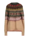Maliparmi Malìparmi Woman Sweater Military Green Size L Acrylic, Polyamide, Mohair Wool In Gray