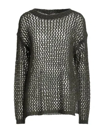 Maliparmi Malìparmi Woman Sweater Military Green Size L Acrylic, Polyamide, Mohair Wool