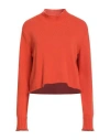 Maliparmi Malìparmi Woman Sweater Orange Size L Wool, Viscose, Polyamide, Mohair Wool, Acrylic In Orange