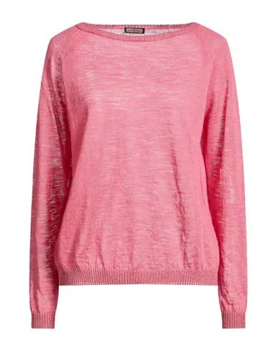 Maliparmi Malìparmi Woman Sweater Salmon Pink Size S Linen, Polyester, Viscose, Metallic Fiber