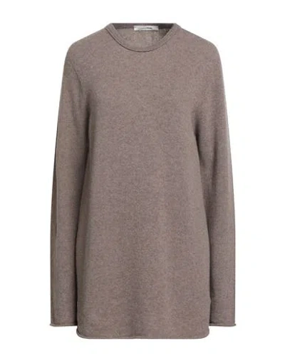 Maliparmi Malìparmi Woman Sweater Taupe Size L Virgin Wool, Cashmere In Gray