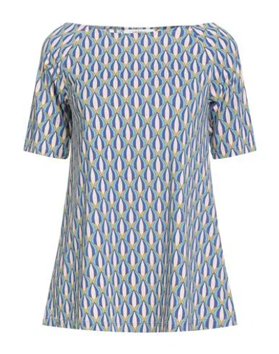 Maliparmi Malìparmi Woman T-shirt Blue Size 4 Polyamide, Elastane