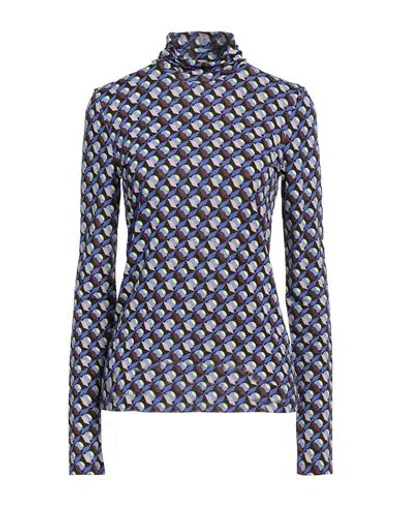 Maliparmi Malìparmi Woman T-shirt Blue Size 6 Viscose, Elastane In Purple