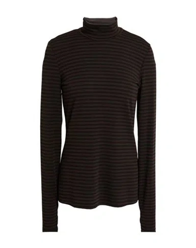 Maliparmi Malìparmi Woman T-shirt Chocolate Brown Size L Polyester, Viscose, Elastane