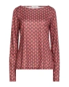 Maliparmi Malìparmi Woman T-shirt Coral Size 10 Polyester In Red