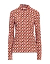 Maliparmi Malìparmi Woman T-shirt Coral Size 10 Viscose, Elastane In Red