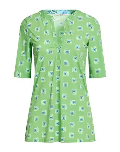 Maliparmi Malìparmi Woman T-shirt Green Size 6 Polyamide, Elastane