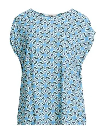 Maliparmi Malìparmi Woman T-shirt Light Blue Size 10 Viscose, Elastane
