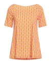 Maliparmi Malìparmi Woman T-shirt Orange Size 6 Polyamide, Elastane