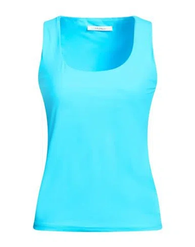 Maliparmi Malìparmi Woman Top Azure Size 10 Polyamide, Elastane In Blue