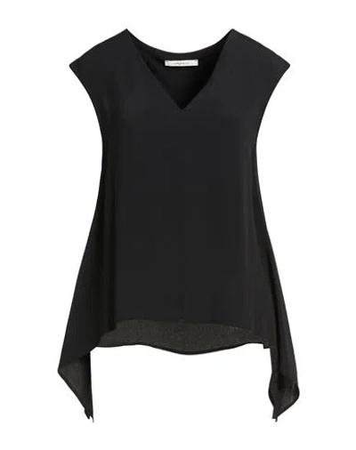 Maliparmi Malìparmi Woman Top Black Size 6 Acetate, Silk