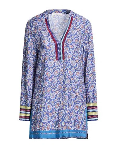 Maliparmi Malìparmi Woman Top Blue Size 12 Viscose