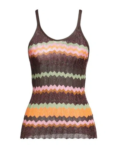 Maliparmi Malìparmi Woman Top Bronze Size M Viscose, Lurex In Multi