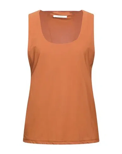 Maliparmi Malìparmi Woman Top Brown Size 12 Polyamide, Elastane