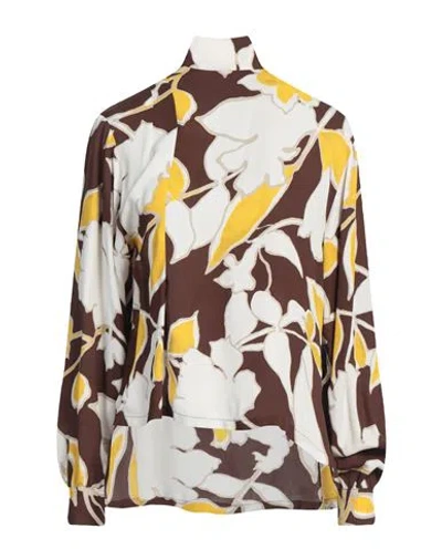 Maliparmi Malìparmi Woman Top Brown Size 8 Viscose