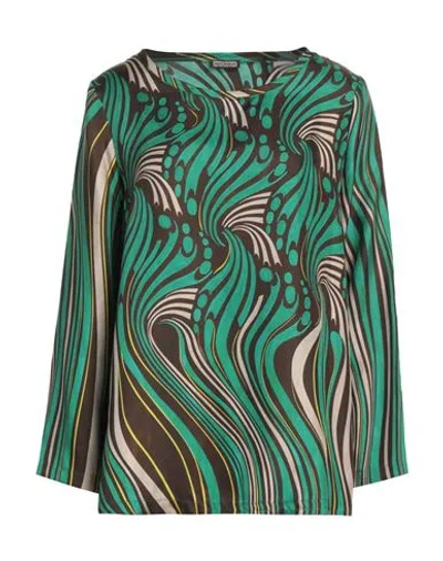 Maliparmi Malìparmi Woman Top Dark Brown Size 6 Silk In Brown