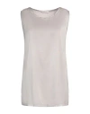 Maliparmi Malìparmi Woman Top Light Grey Size 8 Silk, Elastane