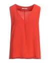 Maliparmi Malìparmi Woman Top Orange Size 10 Silk