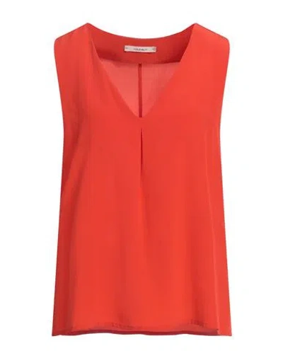 Maliparmi Malìparmi Woman Top Orange Size 10 Silk