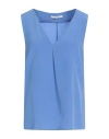 Maliparmi Malìparmi Woman Top Pastel Blue Size 6 Silk