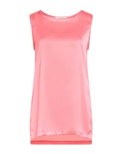 Maliparmi Malìparmi Woman Top Pink Size 6 Silk, Elastane