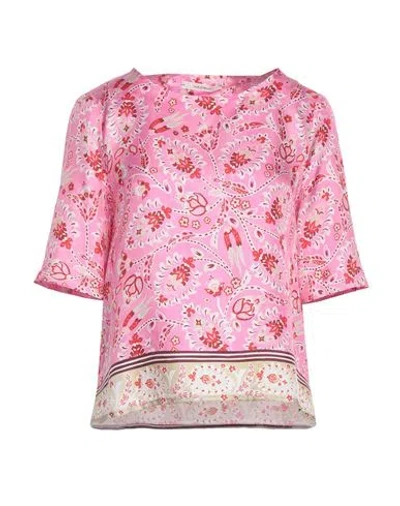 Maliparmi Malìparmi Woman Top Pink Size 8 Silk