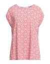 Maliparmi Malìparmi Woman Top Pink Size 8 Viscose, Elastane In Pink