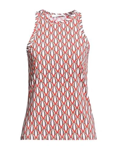 Maliparmi Malìparmi Woman Top Red Size 10 Polyamide, Elastane In Multi