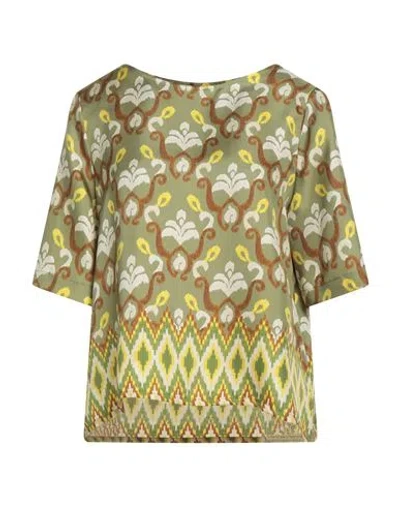 Maliparmi Malìparmi Woman Top Sage Green Size 10 Silk