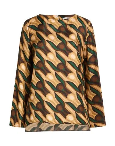 Maliparmi Malìparmi Woman Top Sand Size 10 Silk In Brown