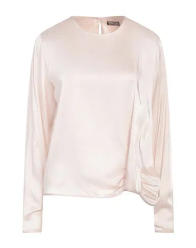 Maliparmi Malìparmi Woman Top Light Pink Size 6 Acetate, Viscose In Beige