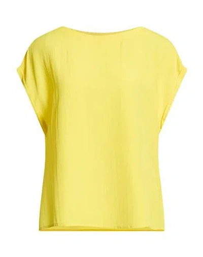 Maliparmi Malìparmi Woman Top Yellow Size 4 Acetate, Silk