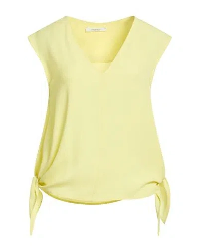 Maliparmi Malìparmi Woman Top Yellow Size 8 Acetate, Silk