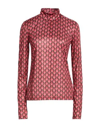 Maliparmi Malìparmi Woman T-shirt Coral Size 12 Polyester In Red