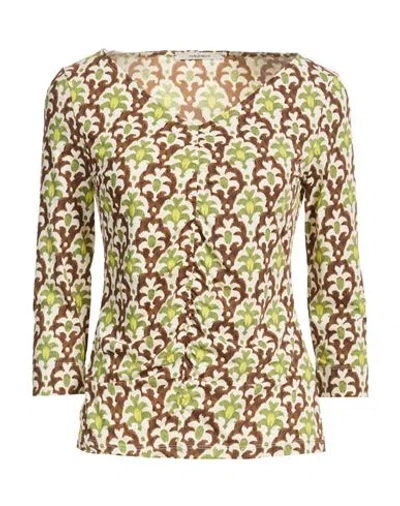 Maliparmi Malìparmi Woman T-shirt Green Size 8 Polyamide, Elastane In Multi