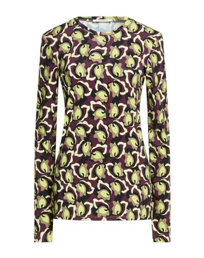 Maliparmi Malìparmi Woman T-shirt Plum Size L Viscose, Elastane In Multi