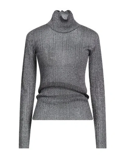 Maliparmi Malìparmi Woman Turtleneck Grey Size S Viscose, Polyester, Lurex In Gray