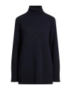Maliparmi Malìparmi Woman Turtleneck Midnight Blue Size L Wool, Viscose, Polyamide, Mohair Wool, Acrylic In Blue