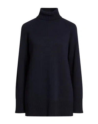 Maliparmi Malìparmi Woman Turtleneck Midnight Blue Size L Wool, Viscose, Polyamide, Mohair Wool, Acrylic