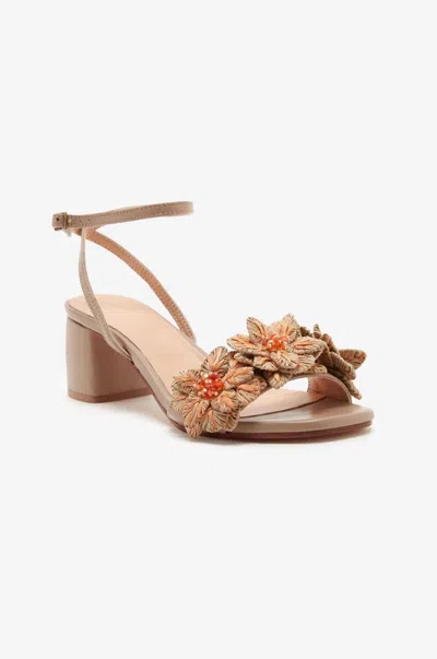 Maliparmi Women's Raffia Sandal In Brown