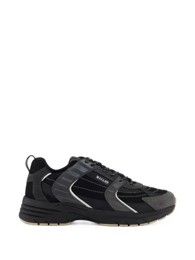 Mallet Holloway Mesh-panels Low-top Sneakers In Black