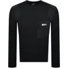 Mallet Nylon Patch Sweatshirt Black In Black