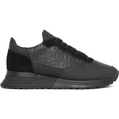 Mallet Popham Tumbled Sneakers In Black