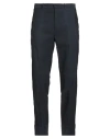 Malloni Man Pants Midnight Blue Size 36 Cotton, Linen, Polyester In Blue